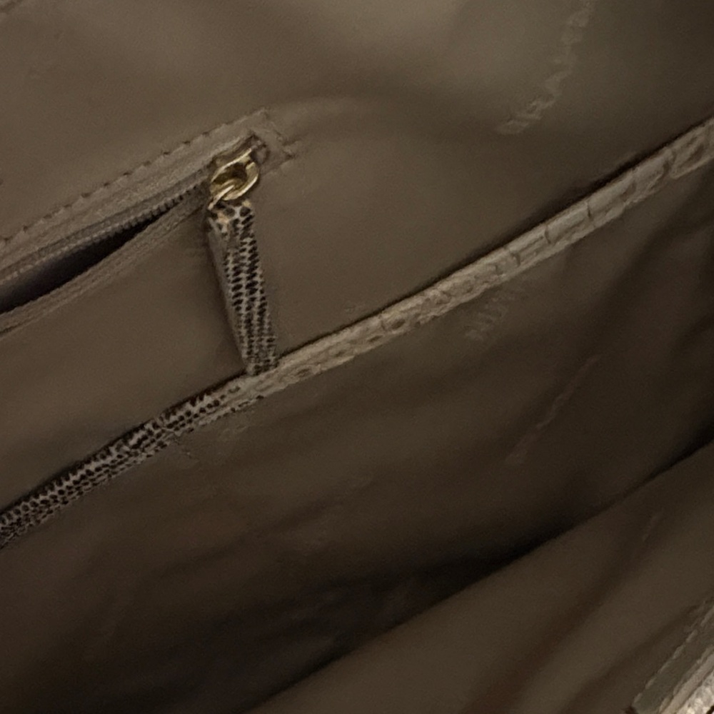 Brahmin Cream and Gold Satchel - Picture 5 of 6